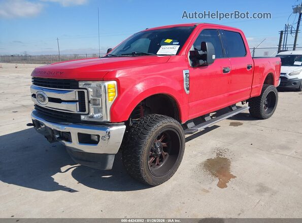 1FT7W2B68HEE01384 2017 FORD F-250 Red Front left