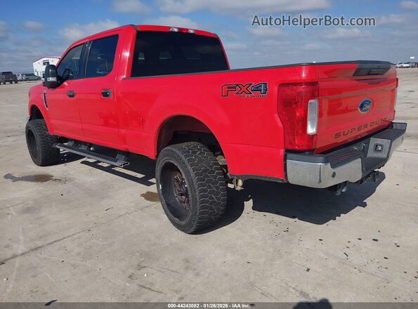 1FT7W2B68HEE01384 2017 FORD F-250 Red Rear left
