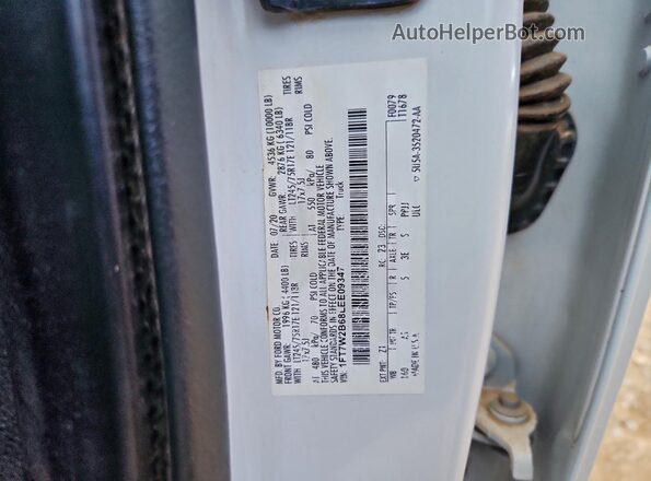 1FT7W2B68LEE09347 2020 FORD F250 White Вид підкапотного простору
