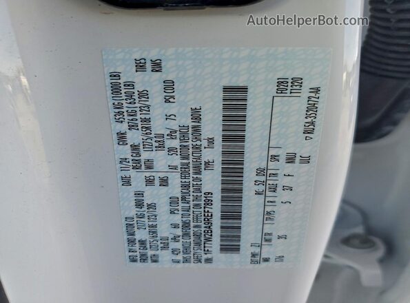1FT7W2BA9REF78919 2024 FORD F250 White Vista del compartimento del motor