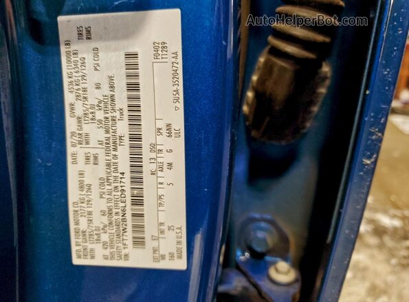 1FT7W2BN6LED91714 2020 FORD F250 Blue Շարժիչի բաժամունքի տեսք