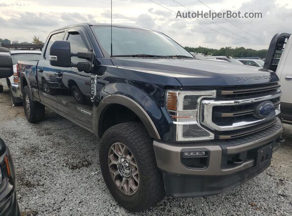 1FT7W2BT0NEF02095 2022 FORD F250 Синий Передняя правая четверть