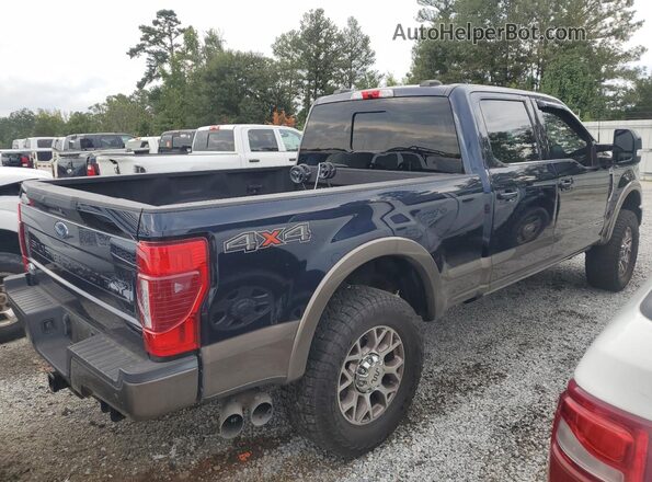 1FT7W2BT0NEF02095 2022 FORD F250 Синий Задняя правая четверть