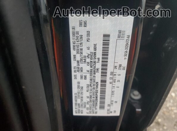 1FT8W2BM0PEE10629 2023 FORD F250 Black Vista del compartimento del motor