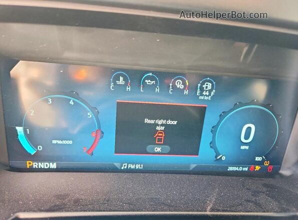 1FT8W2BN7PED16675 2023 FORD F250 White Instrument cluster view