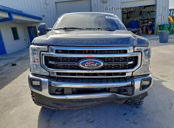 1FT8W3BTXMEC86023 2021 FORD F350 Gray Front view