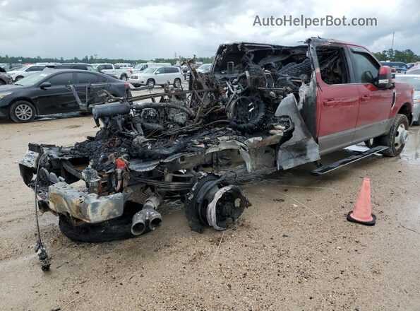 1FT8W3DT8NED52387 2022 FORD F350 Красный Задняя правая четверть