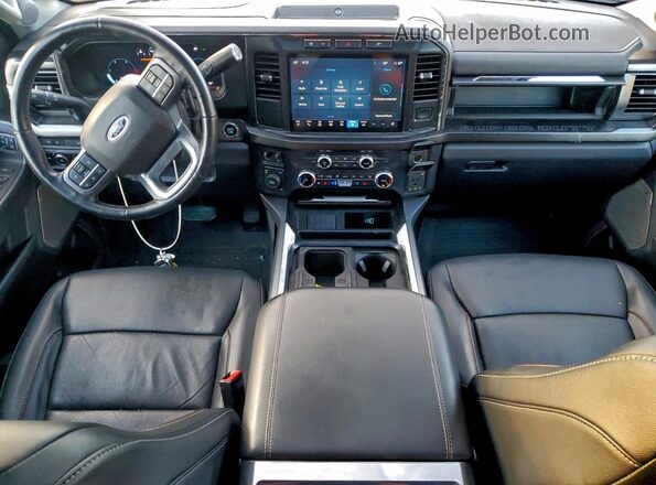 1FT8W4DT0PEC38215 2023 FORD F450 Silver Widok deski rozdzielczej