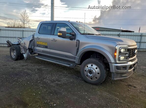 1FT8W4DT0PEC38215 2023 FORD F450 Silver Przód prawy