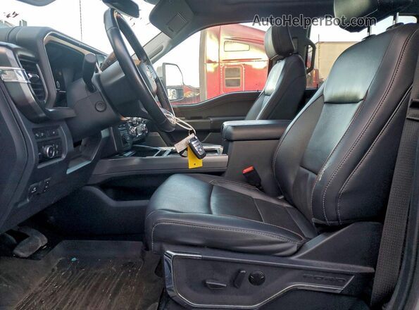 1FT8W4DT0PEC38215 2023 FORD F450 Silver Widok wnętrza z przodu
