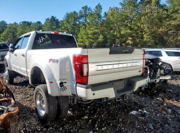 1FT8W4DT3MEC66053 2021 FORD F450 White Tył lewy
