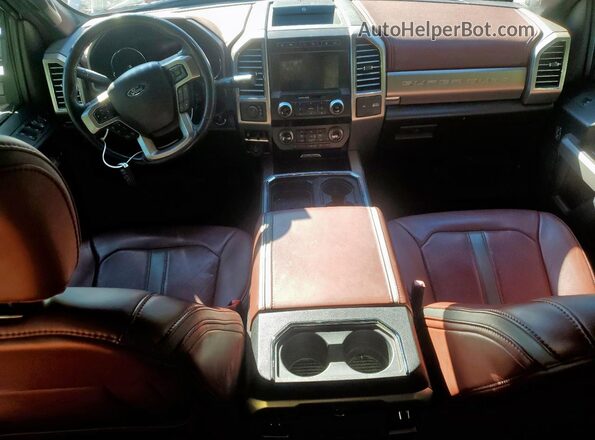 1FT8W4DT3MEC66053 2021 FORD F450 White Widok deski rozdzielczej