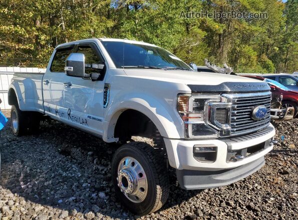 1FT8W4DT3MEC66053 2021 FORD F450 White Przód prawy