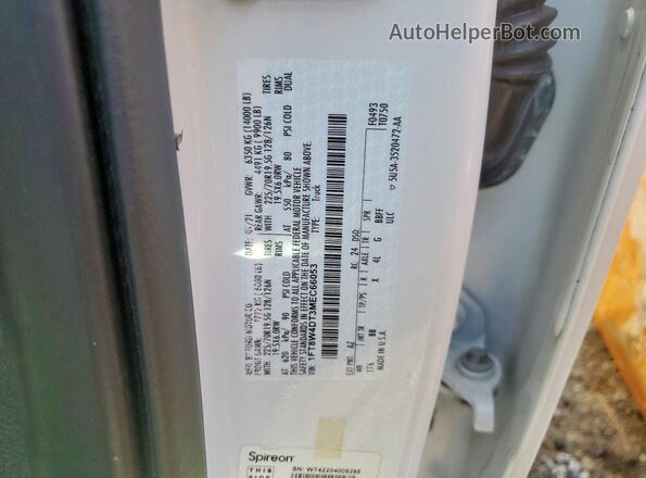 1FT8W4DT3MEC66053 2021 FORD F450 White Widok komory silnika