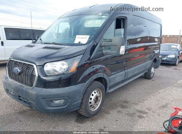 1FTBW2C89MKA15546 2021 FORD TRANSIT-350 Black წინა მარცხენა ხედი სამი მეოთხედიდან