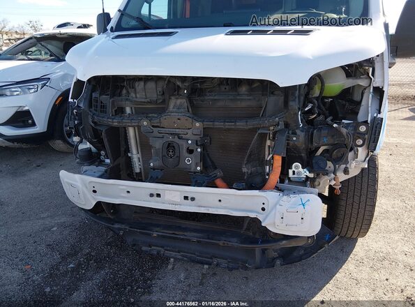 1FTBW3XK9NKA22493 2022 FORD E-TRANSIT-350 CARGO VAN White Widok wnętrza z tyłu