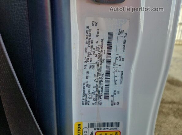 1FTER1EH7NLD50537 2022 FORD RANG White ძრავის განყოფილების ხედი