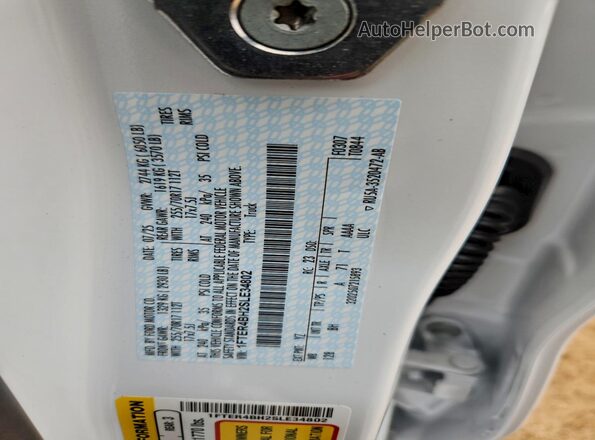 1FTER4BH2SLE34802 2025 FORD RANG White Widok komory silnika