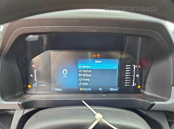 1FTER4BH2SLE34802 2025 FORD RANG White Widok zestawu wskaźników