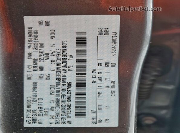 1FTER4EH0MLD97005 2021 FORD RANG Charcoal 