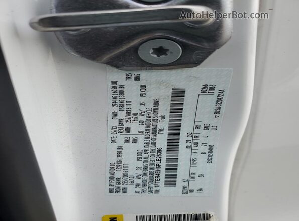 1FTER4EH6PLE26396 2023 FORD RANG Белый Вид подкапотного пространства