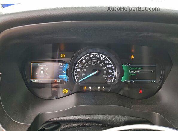 1FTER4EH7LLA32433 2020 FORD RANG White Սարքավորումների վահանակի տեսք