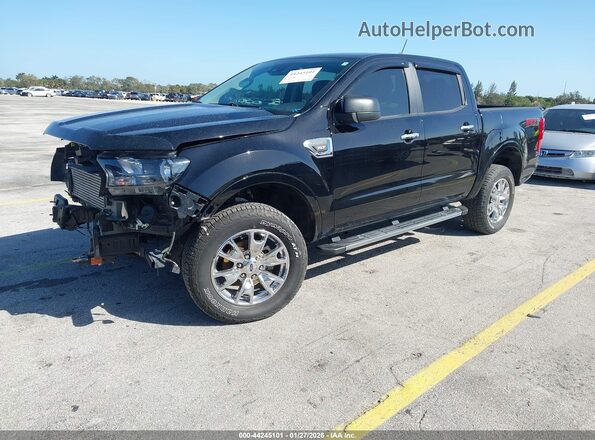 1FTER4FH5KLA40446 2019 FORD RANG Black წინა მარცხენა ხედი სამი მეოთხედიდან