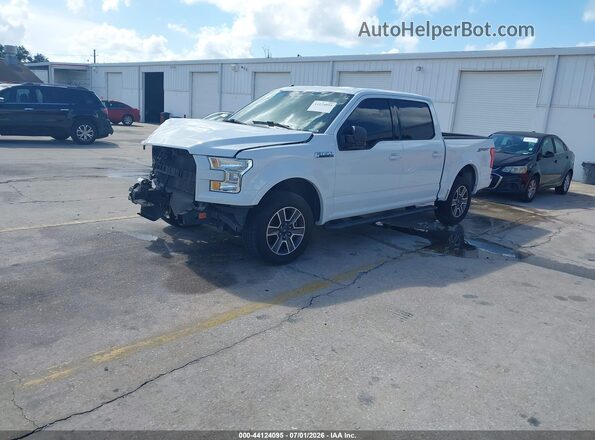 1FTEW1CF6HFB61195 2017 FORD F150 White Առջևի ձախ երեք քառորդ տեսարան