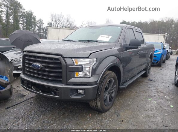1FTEW1CF8GKF88514 2016 FORD F150 Gray Front left