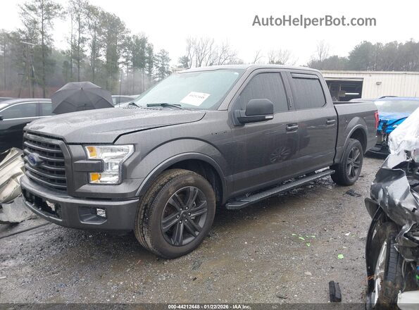 1FTEW1CF8GKF88514 2016 FORD F150 Gray 360 interior view