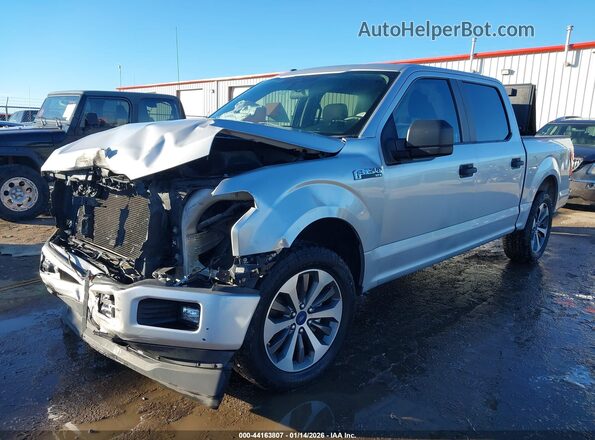 1FTEW1CP7KKC76055 2019 FORD F150 Gray Front left