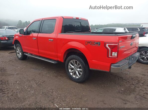 1FTEW1EF8GKF76084 2016 FORD F150 Red Հետևի ձախ