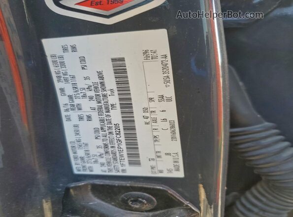 1FTEW1EP1GFC82205 2016 FORD F150 Серый Вид подкапотного пространства