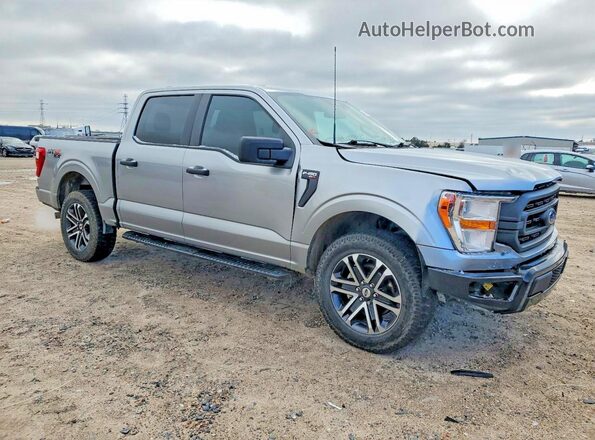 1FTEW1EP2NKE59591 2022 FORD F150 Silver Вид спереду