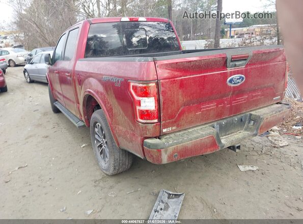 1FTEW1EP4JFC13385 2018 FORD F150 Red Trasero izquierdo