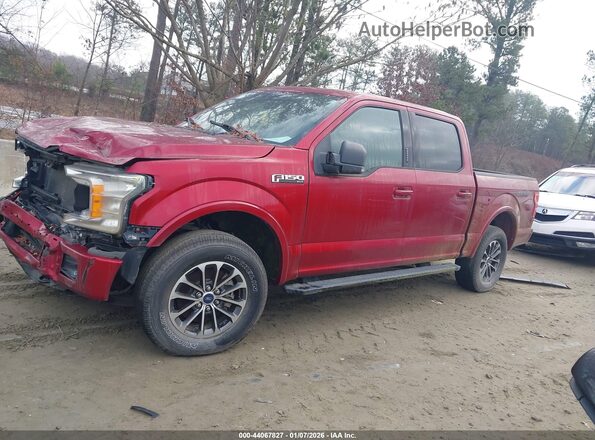 1FTEW1EP4JFC13385 2018 FORD F150 Red Vista interior de 360 grados
