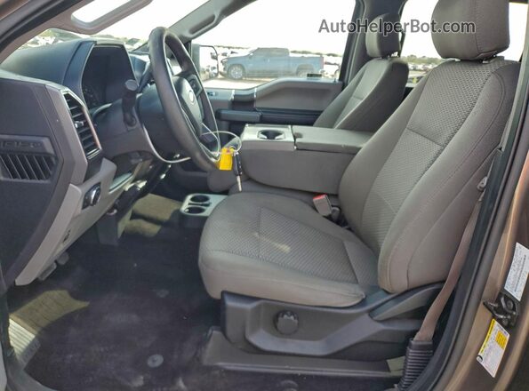 1FTEW1EP5JFC81243 2018 FORD F150 Brown Widok wnętrza z przodu