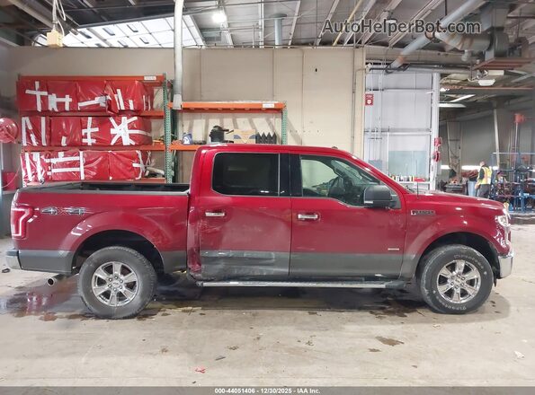 1FTEW1EP7GFA36601 2016 FORD F150 Red Widok wnętrza z tyłu