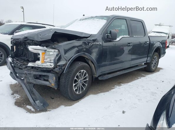 1FTEW1EP9KFB27409 2019 FORD F150 Gray Vista tres cuartos delantera izquierda
