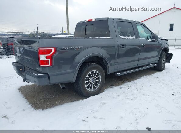1FTEW1EP9KFB27409 2019 FORD F150 Gray Trasero derecho