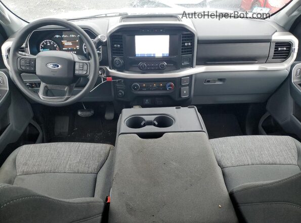 1FTEX1CB2NKE44500 2022 FORD F150 White Առջևի վահանակի տեսք