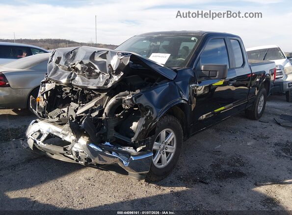 1FTEX1CB6MKE54865 2021 FORD F150 Черный Передняя левая четверть
