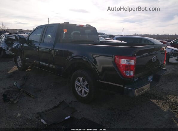 1FTEX1CB6MKE54865 2021 FORD F150 Черный Задняя левая четверть