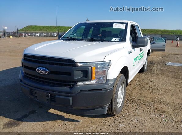 1FTEX1CB8LKF27362 2020 FORD F150 White წინა მარცხენა ხედი სამი მეოთხედიდან