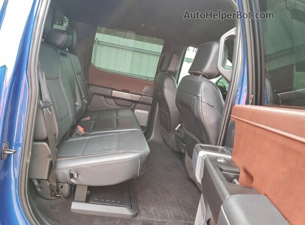 1FTFW1ED6NFB80468 2022 FORD F150 Blue Հետևի նստատեղերի տեսք