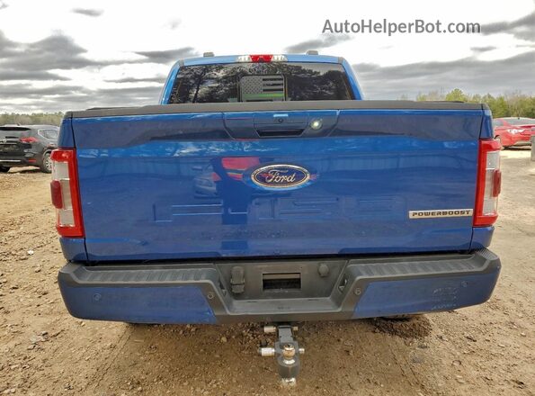 1FTFW1ED6NFB80468 2022 FORD F150 Blue Հետևի տեսք