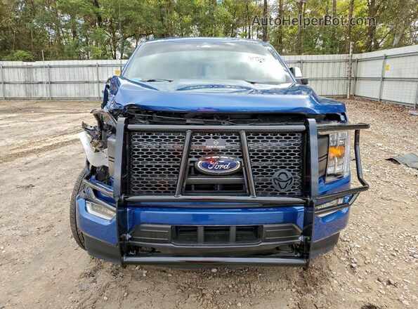 1FTFW1ED6NFB80468 2022 FORD F150 Blue Դիմացի տեսք