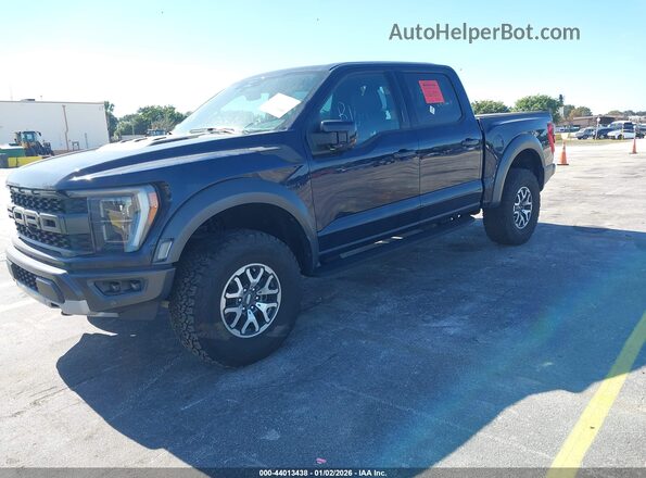 1FTFW1RG0PFA63508 2023 FORD F150 Dark Blue წინა მარცხენა ხედი სამი მეოთხედიდან