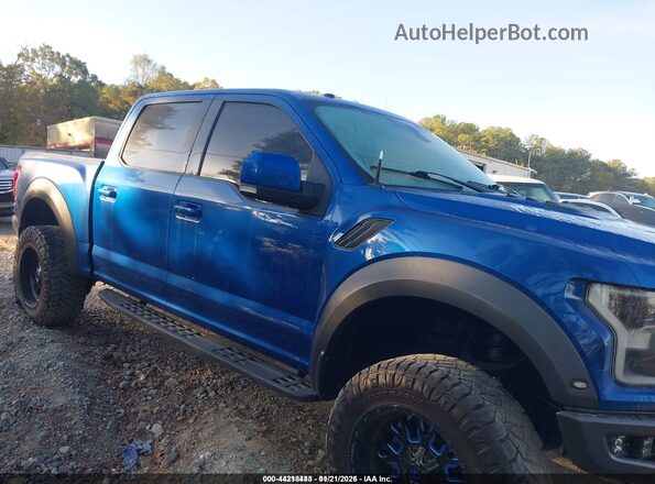 1FTFW1RG8JFD72070 2018 FORD F150 Blue უკანა სალონის ხედი