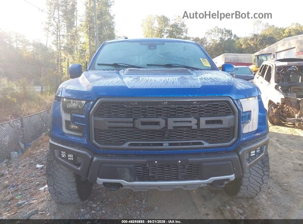 1FTFW1RG8JFD72070 2018 FORD F150 Blue ხელსაწყოთა პანელის ხედი